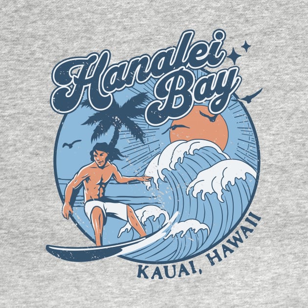 1970s Vintage Surfing Hanalei Bay, Kauai' Hawaii Retro Sunset // Old School Surfer // Surf Hawaii by Now Boarding